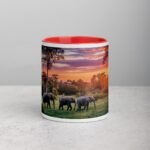 Elephant Jungle Sunset Coffee Mug & Tea Cup - Image 7