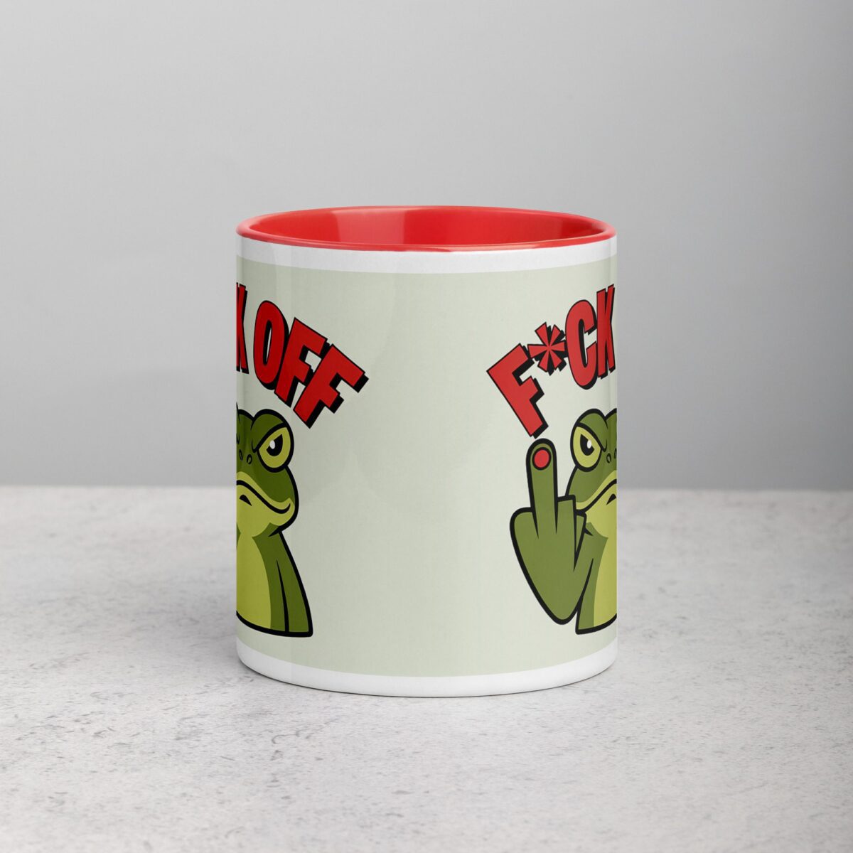 Middle Finger Frog Coffee Mug & Tea Cup - Image 7