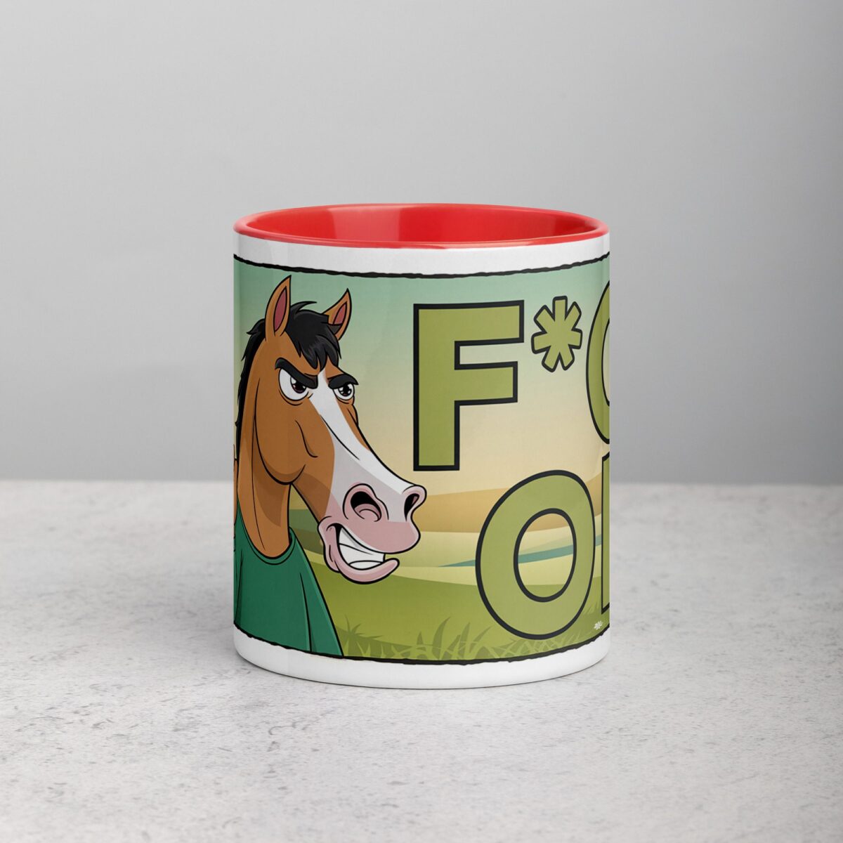Middle Finger Horse Coffee Mug & Tea Cup - Image 7