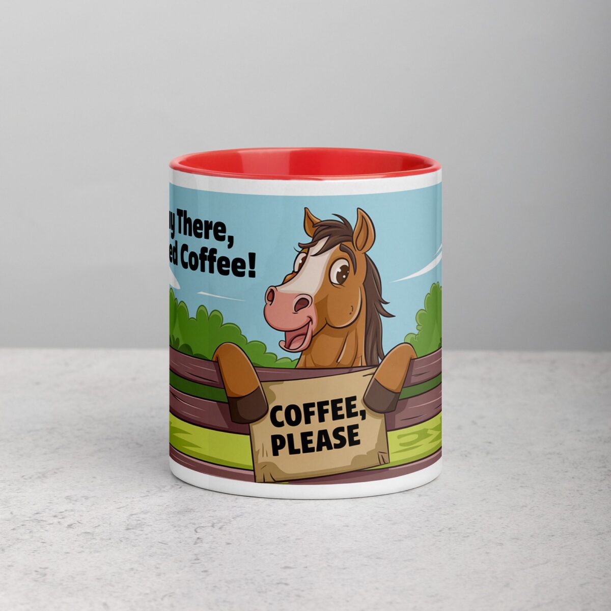 Hay There I Need a Coffee Horse Mug - Image 7