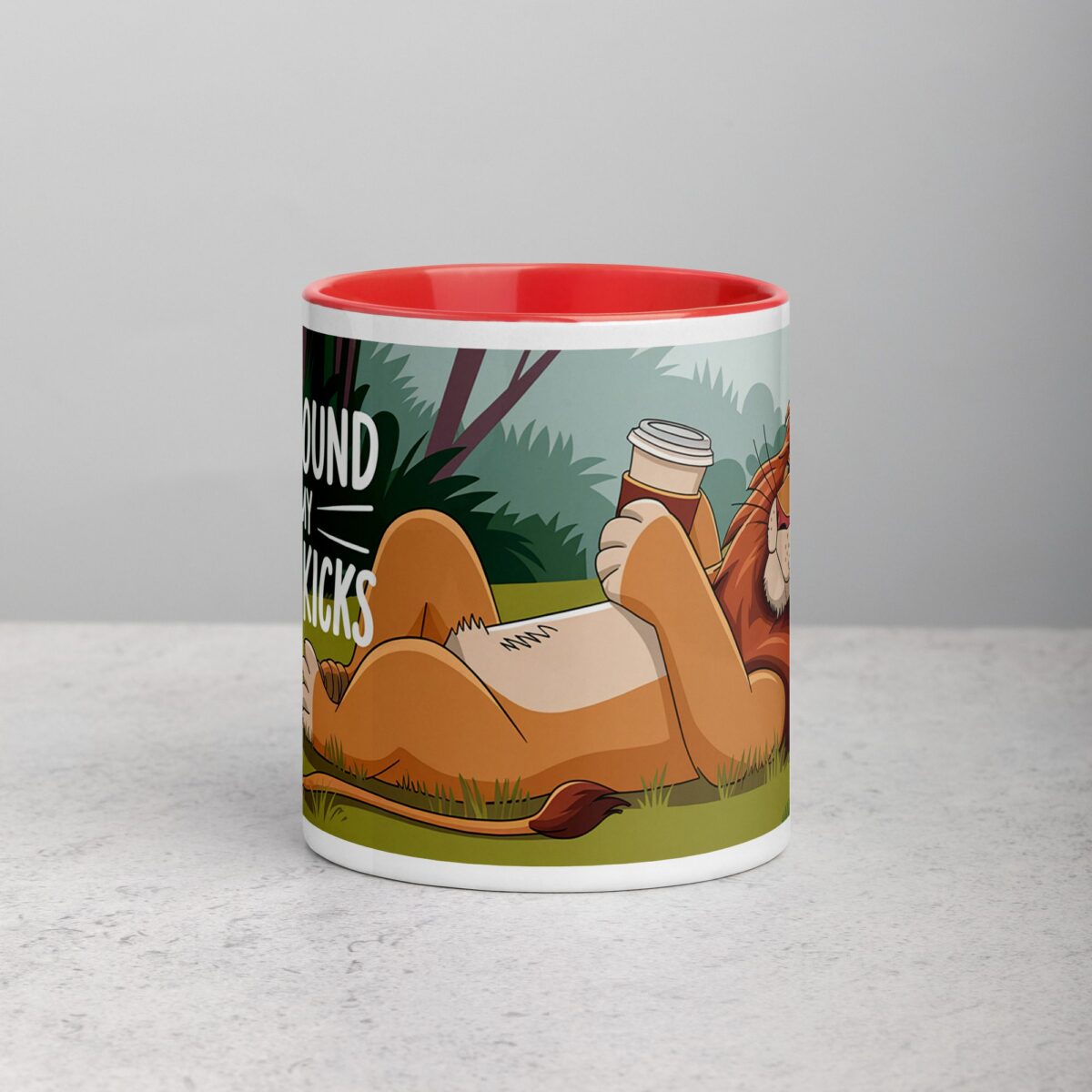 Lion Around Until My Coffee Kicks in Lion Mug - Image 7