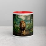 Majestic Lion Walking Through Jungle Mug - Image 7