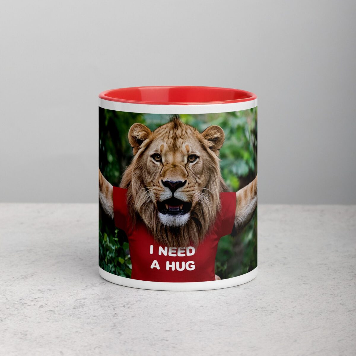 I Need a Hug Lion Coffee Mug & Tea Cup - Image 7