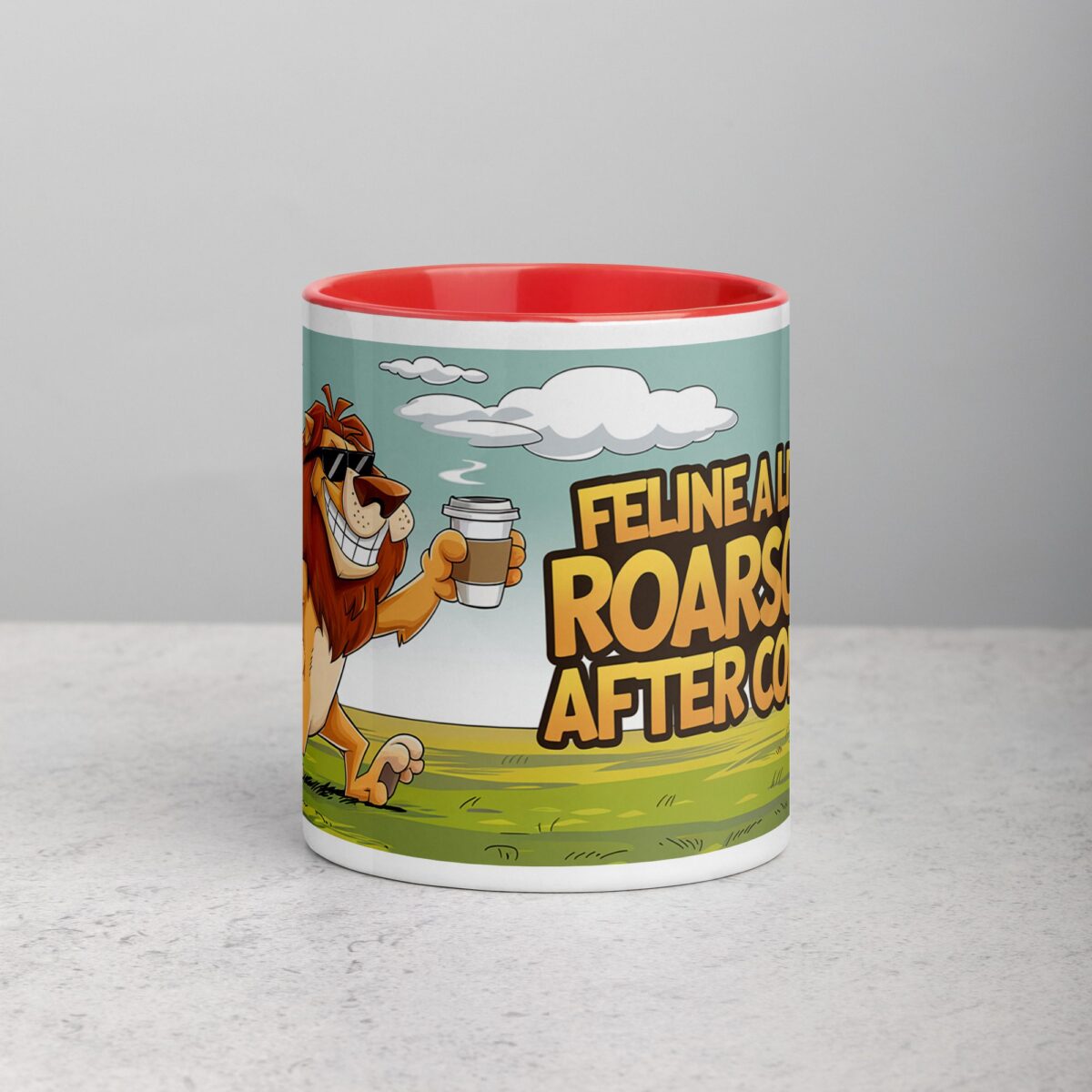 Feline Roarsome Lion Coffee Mug - Image 8