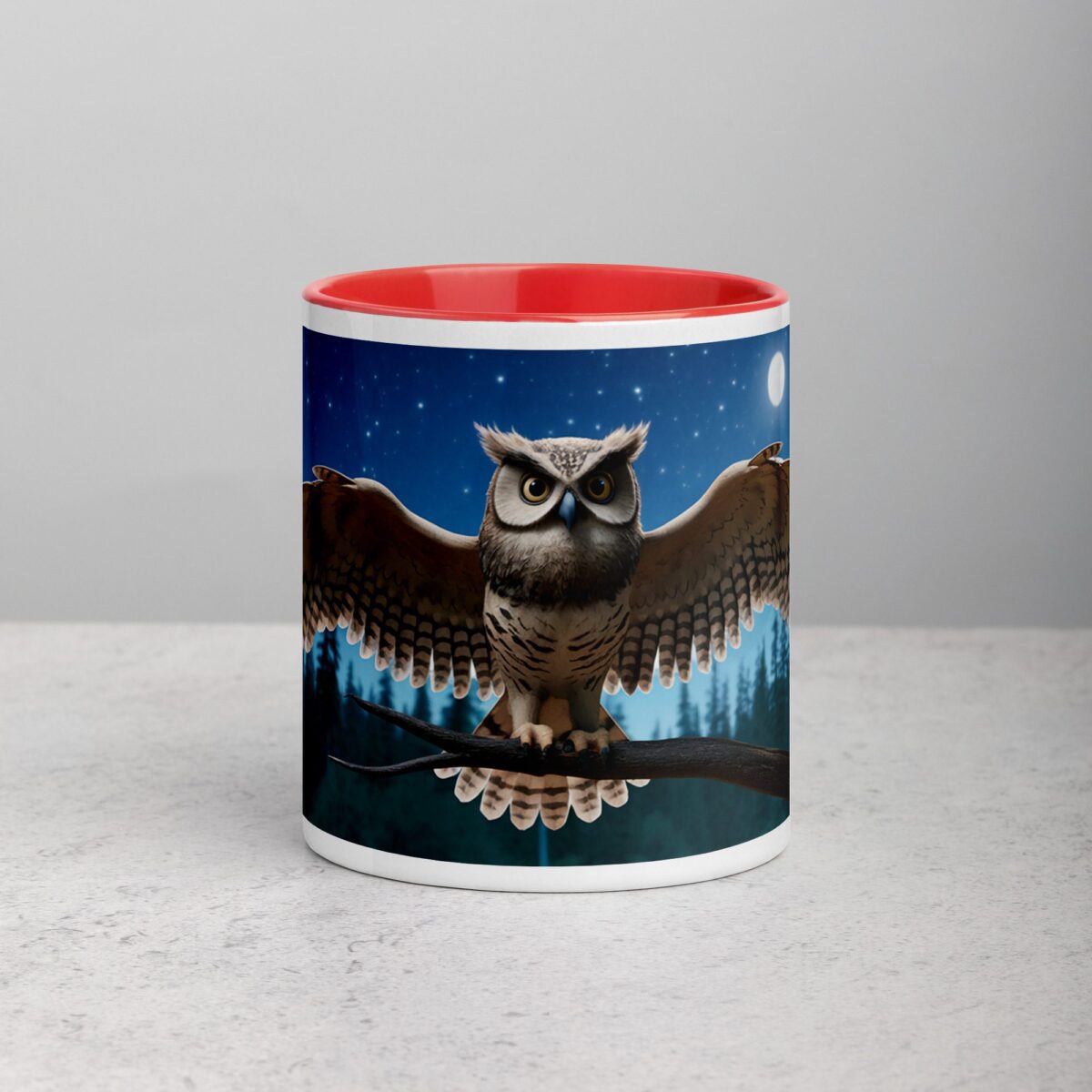 Owl Under Moonlight Coffee Mug & Tea Cup - Image 7