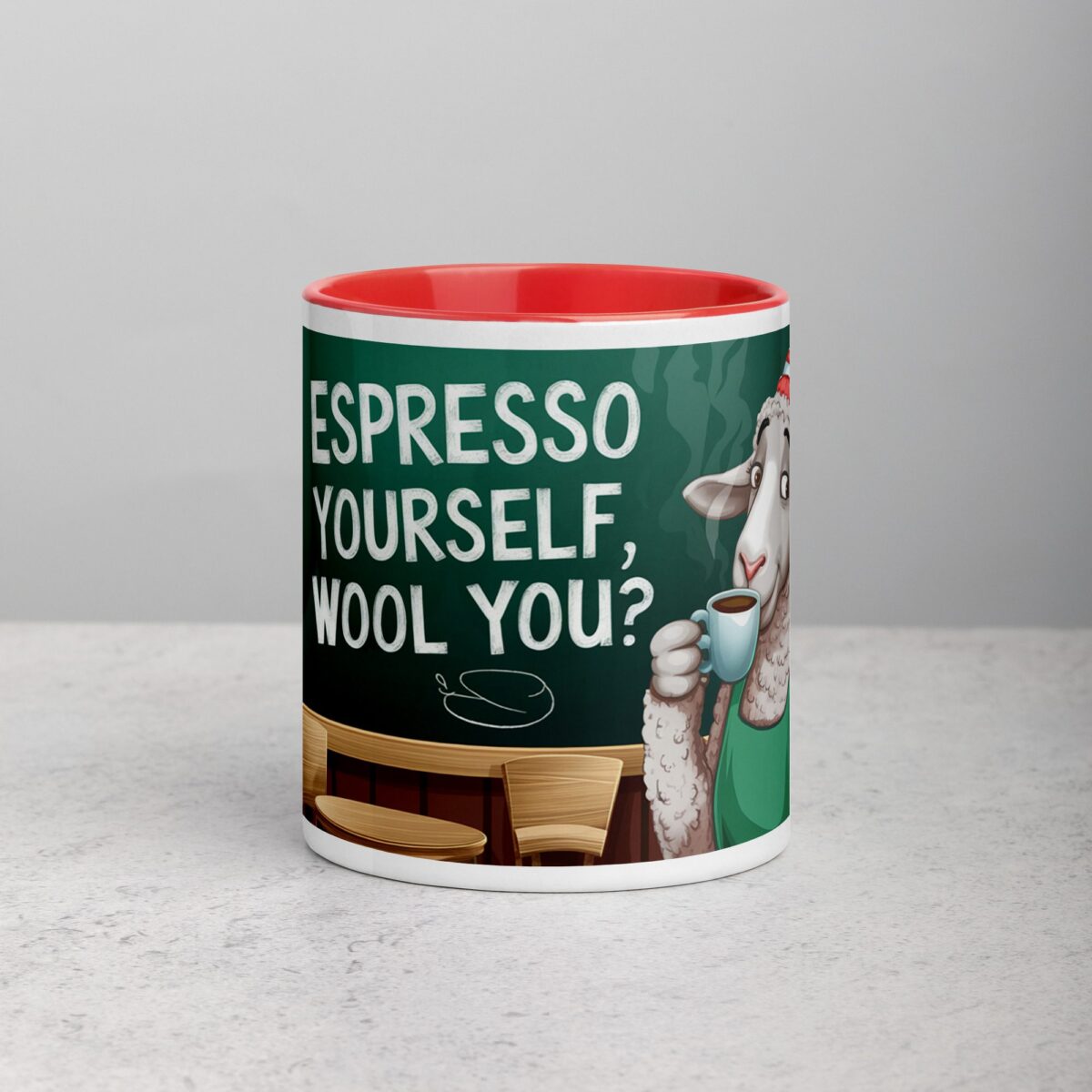 Espresso Yourself, Wool You? Sheep Coffee Mug - Image 7