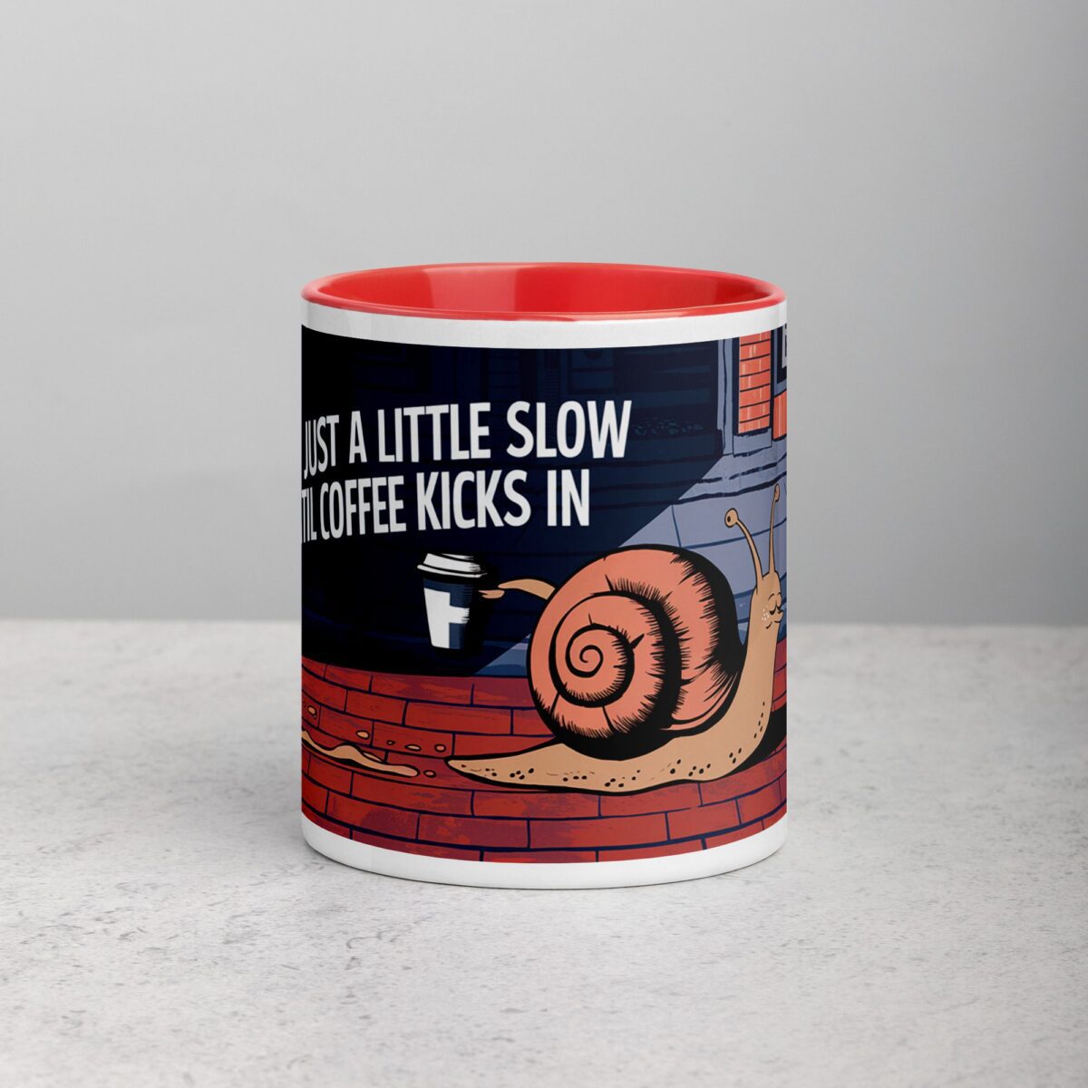 I’m Just a Little Slow Until Coffee Kicks In Snail Mug - Image 7