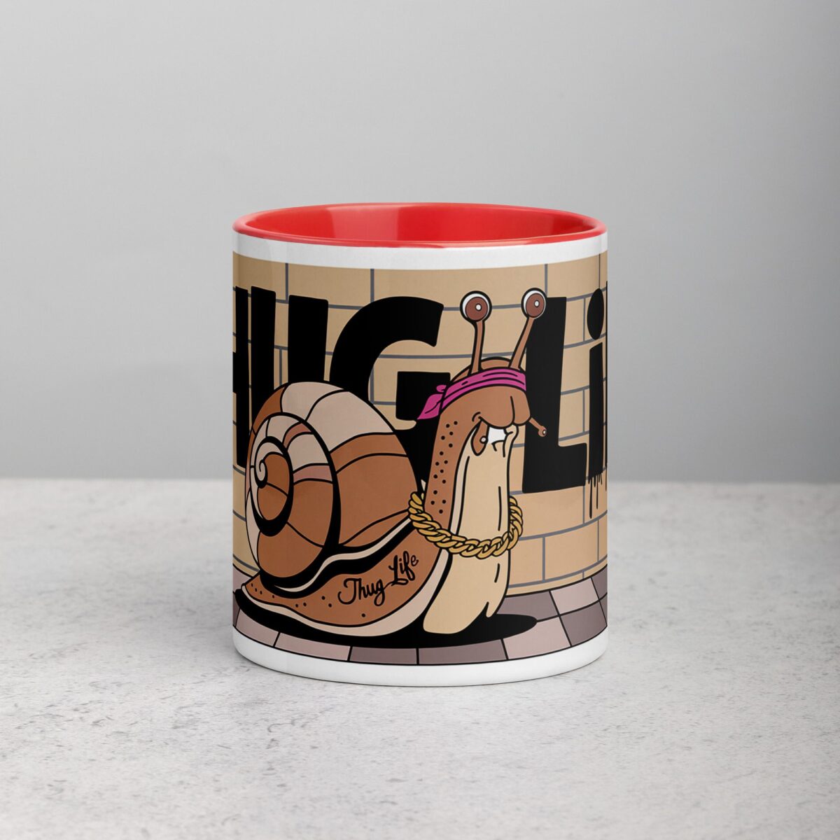 Thug Life Gangster Snail Coffee Mug & Tea Cup - Image 7