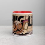 Thug Life Gangster Snail Coffee Mug & Tea Cup - Image 7