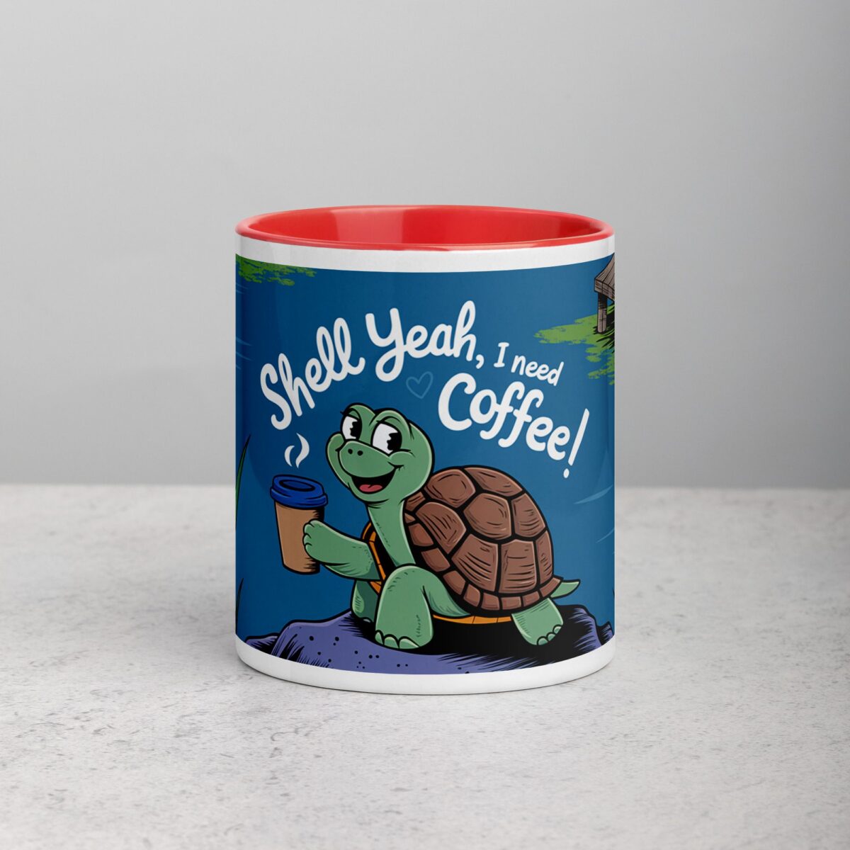 Shell Yeah, I Need Coffee! Turtle Mug - Image 7