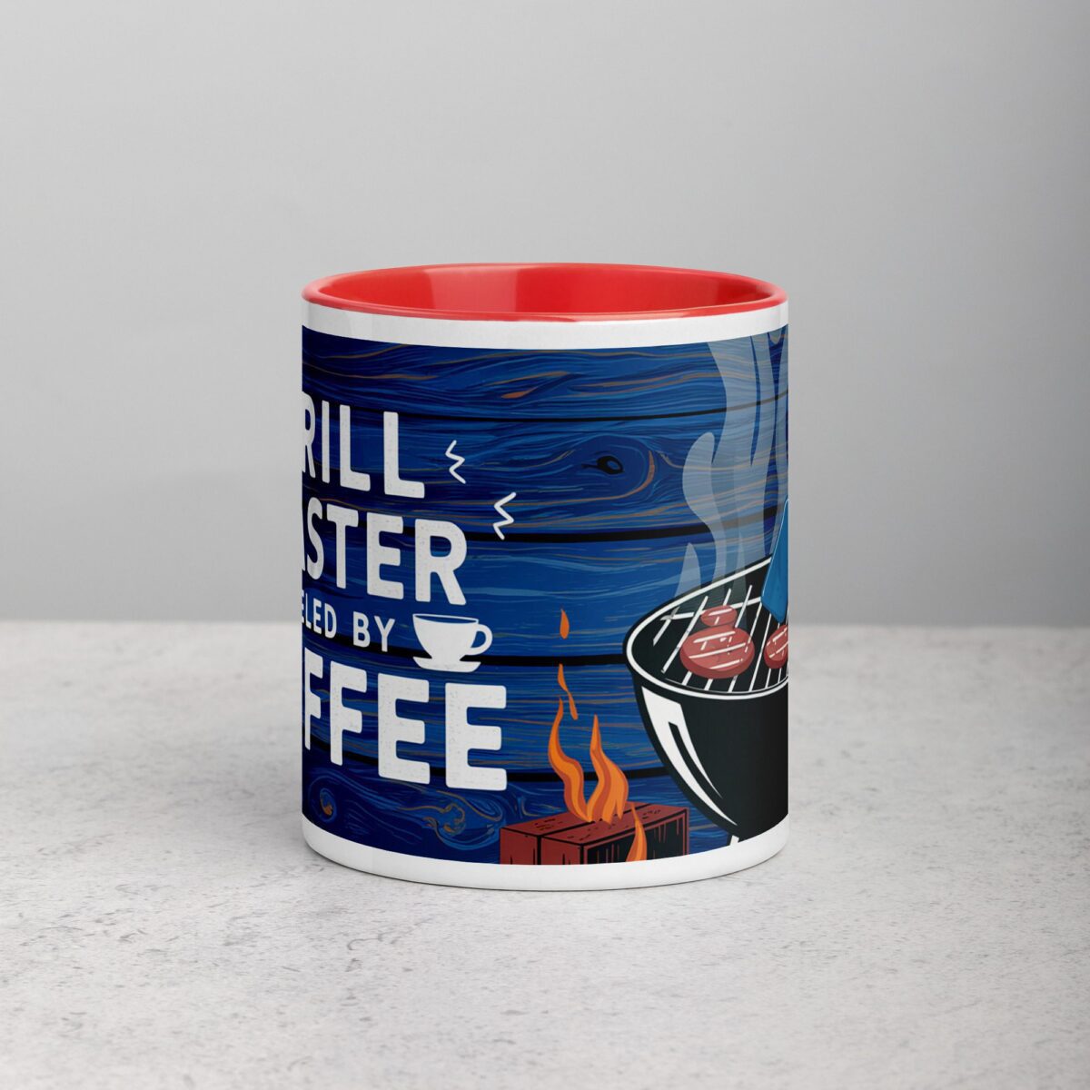 Grill Master Fueled by Coffee Dad Coffee Mug - Image 7