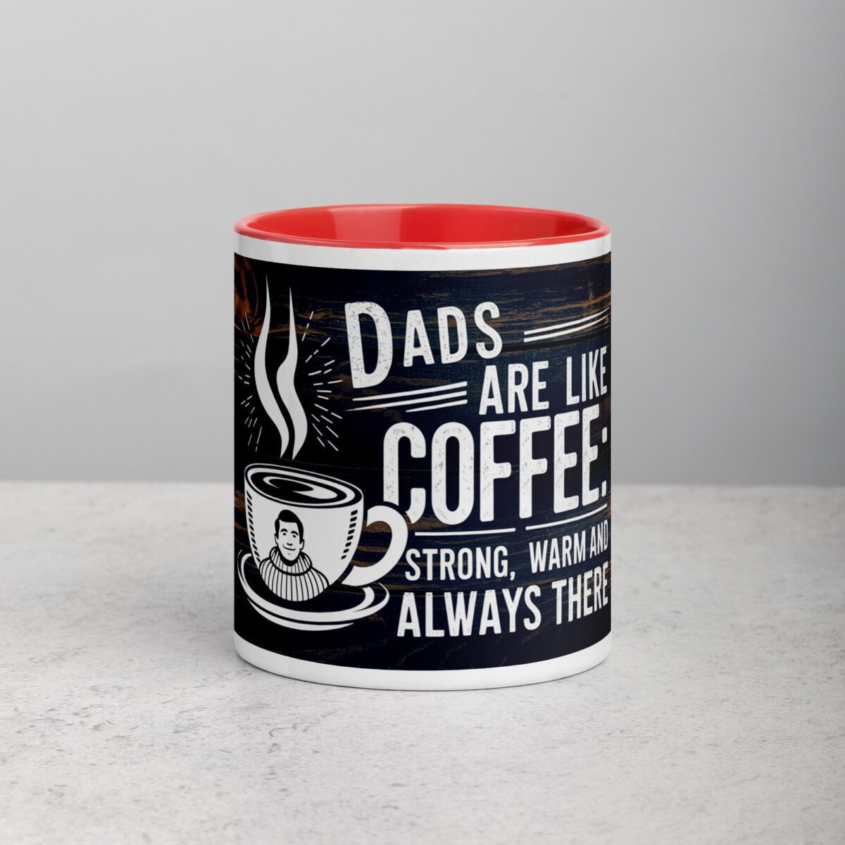 Dads Are Like Coffee: Strong, Warm, and Always There Coffee Mug - Image 7