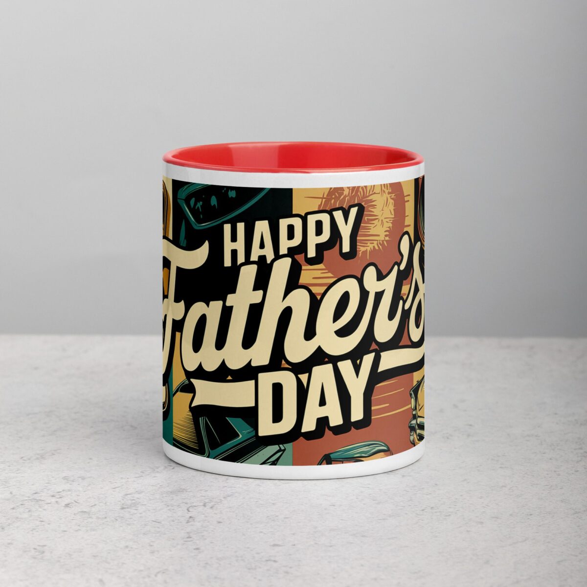 Happy Fathers Day Retro Coffee Mug - Image 7