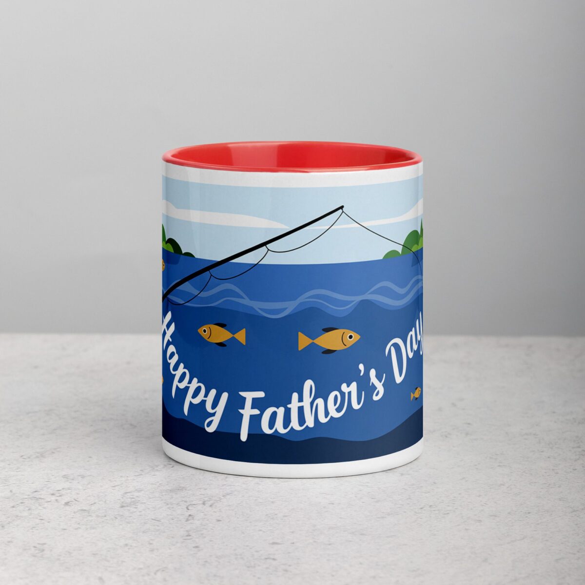 Happy Fathers Day Fishing Coffee Mug - Image 7
