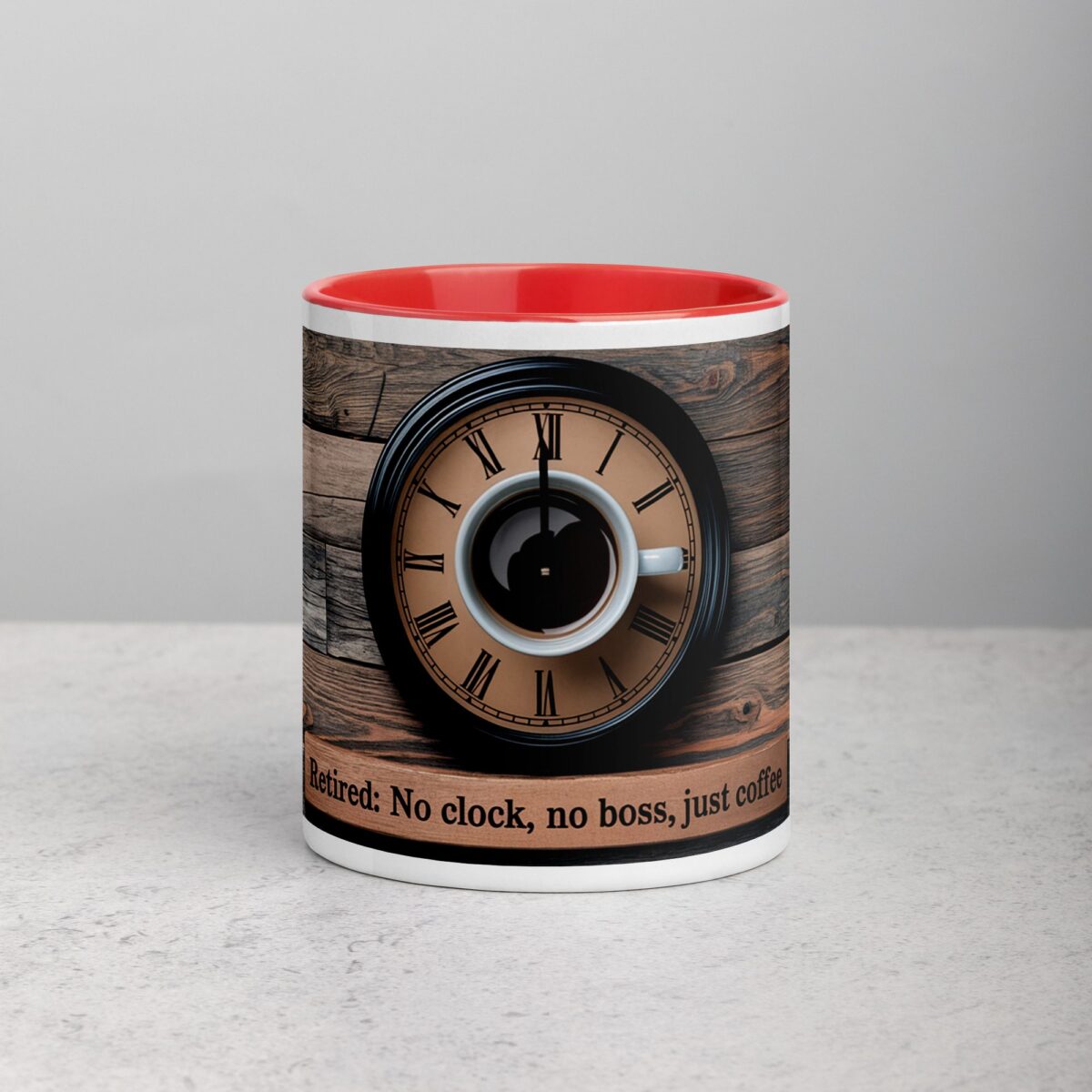 Retired: No Clock, No Boss, Just Coffee Retirement Mug - Image 7