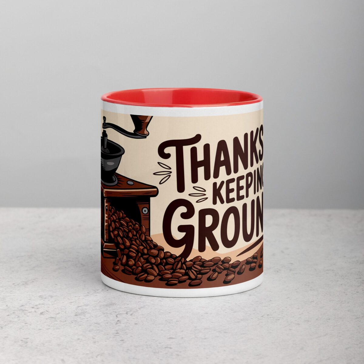 Thanks for Keeping Me Grounded Coffee Mug - Image 7