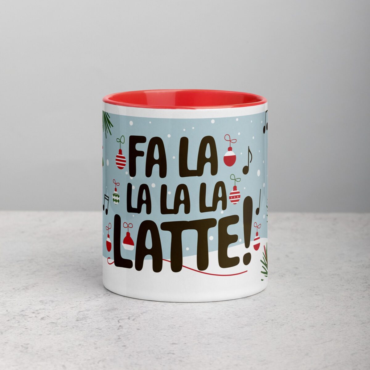 Fa La La La Latte! Coffee Christmas Mug - Image 7