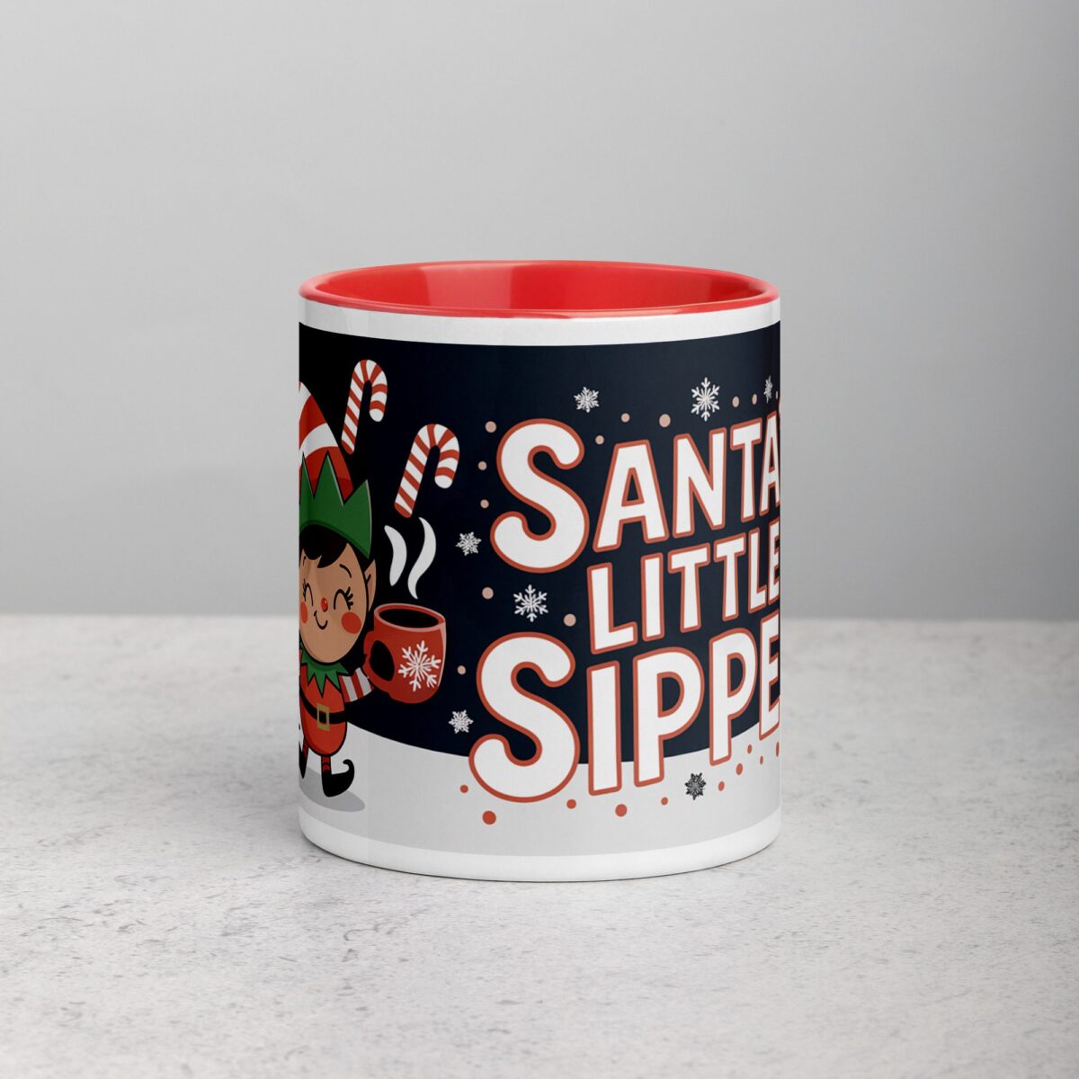 Santa’s Little Sipper Christmas Mug & Tea Cup - Image 7