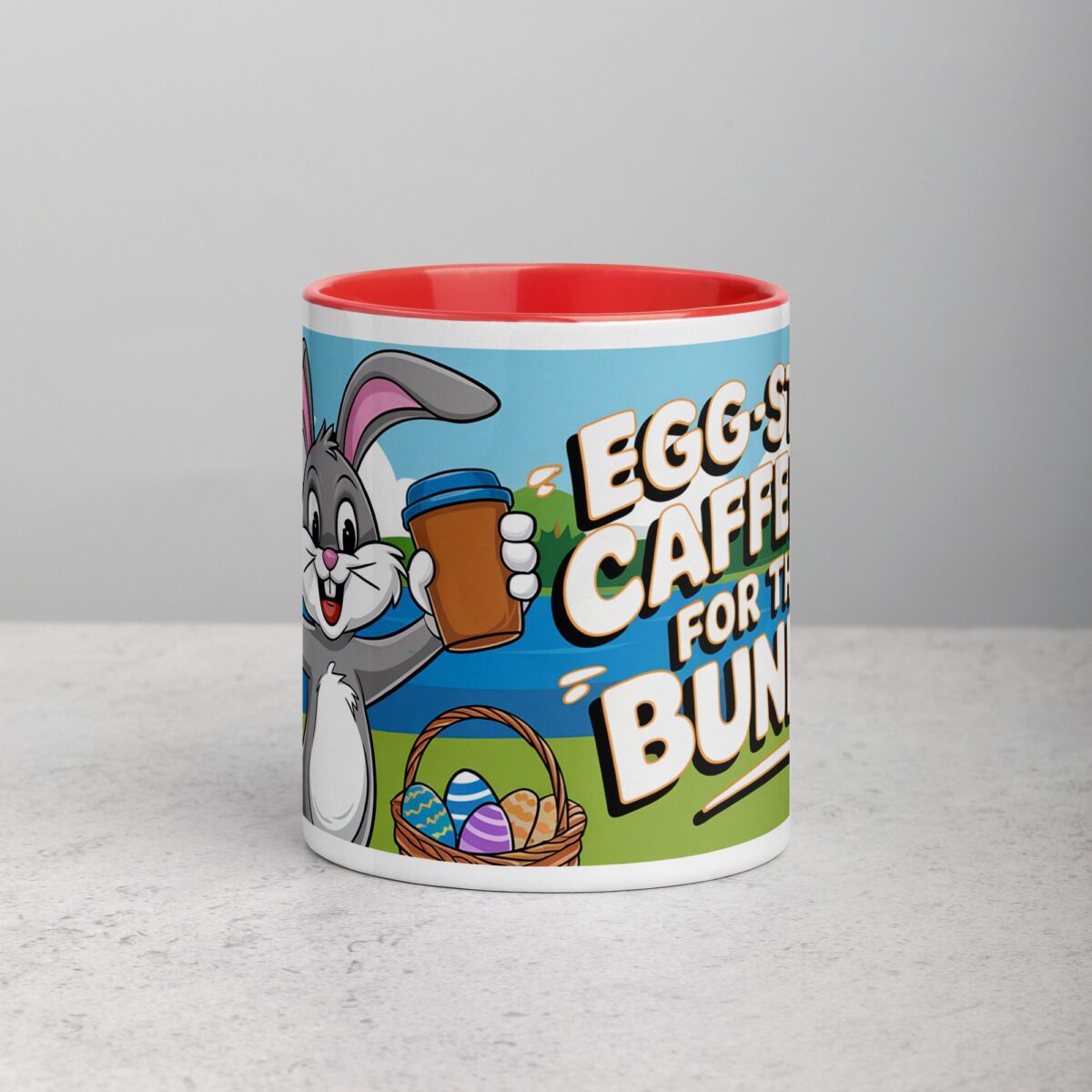 Egg-stra Caffeine for This Bunny Easter Coffee Mug - Image 7