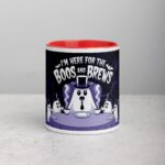 I’m Here for the Boos & Brews Ghost Coffee Mug - Image 7