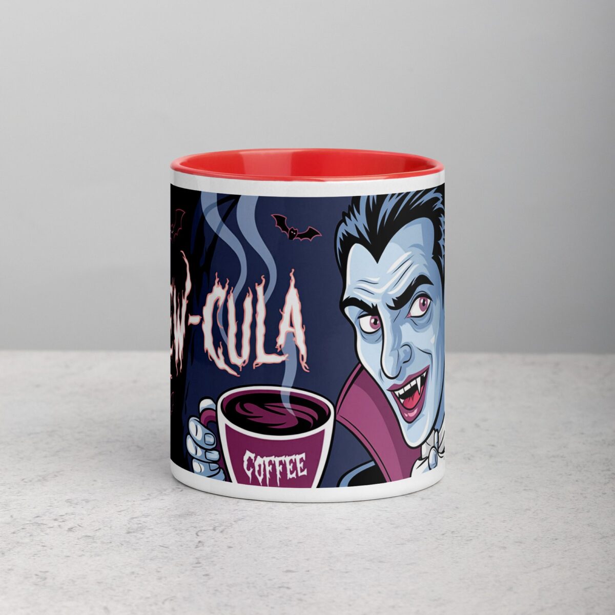 Brew-cula Halloween Dracula Coffee Mug - Image 7