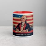 Happy 4th of July George Washington Retro Coffee Mug - Image 7