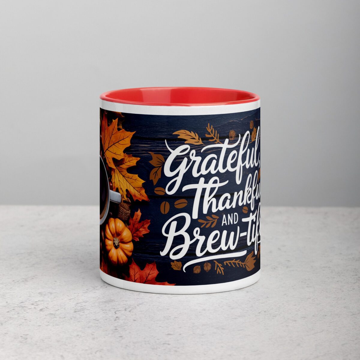 Grateful, Thankful, and Brew-tiful Coffee Mug - Image 7