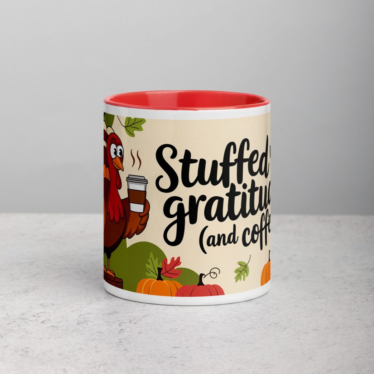Stuffed with Gratitude (and Coffee) Thanksgiving Mug - Image 7
