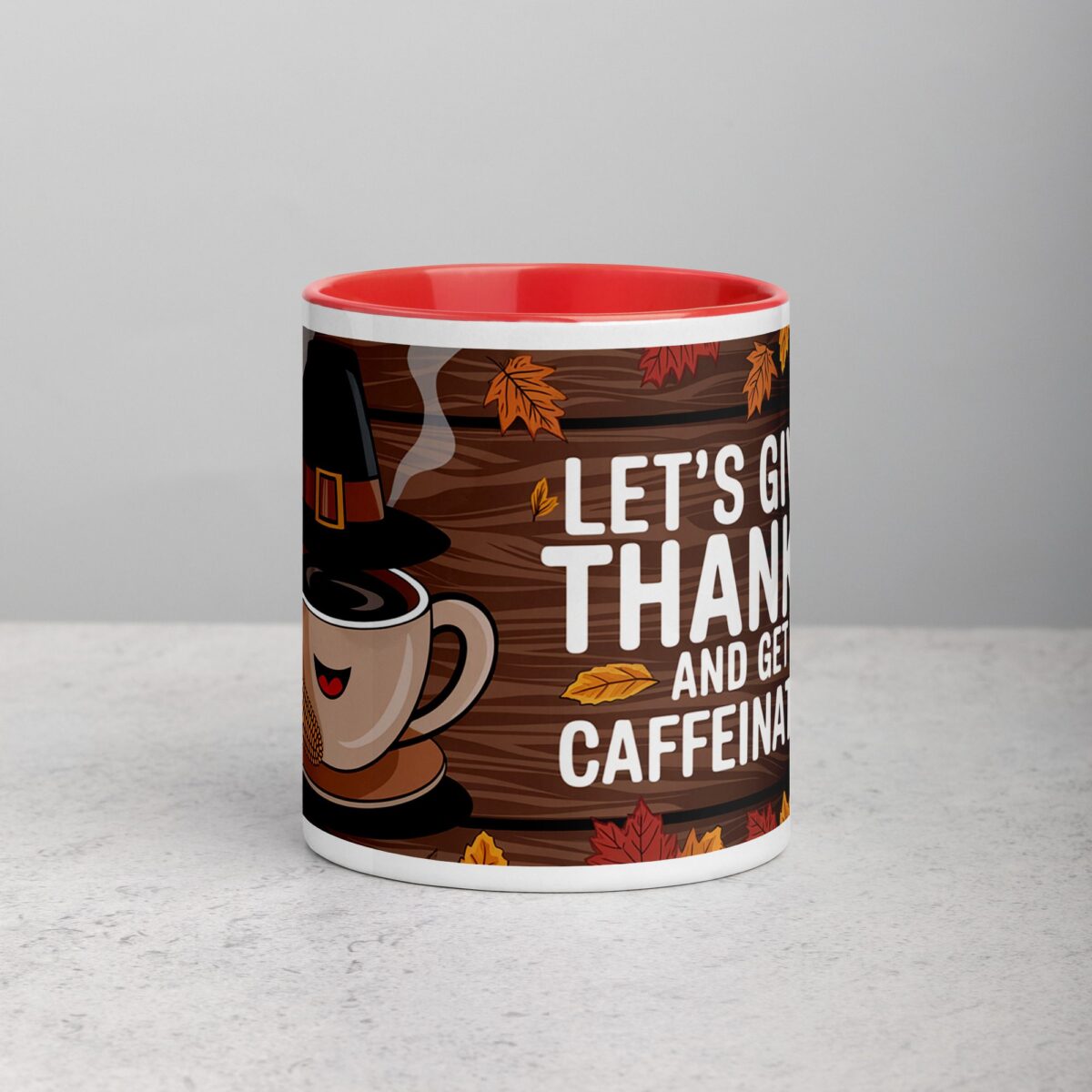 Let’s Give Thanks and Get Caffeinated Mug - Image 7