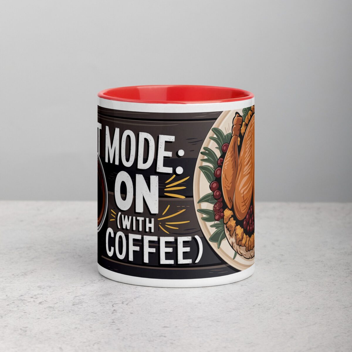 Feast Mode: ON (With Coffee) Thanksgiving Mug - Image 7