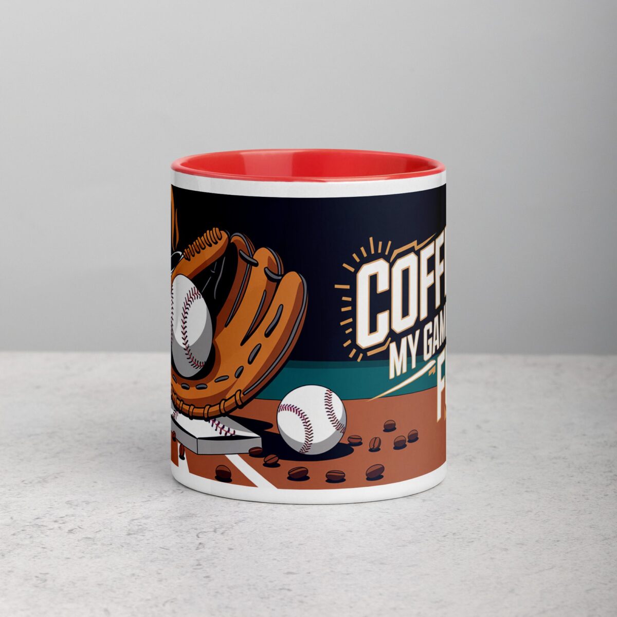 Coffee: My Game Day Fuel Baseball Mug - Image 7