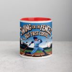 Swing for the Fences, But First Coffee Baseball Mug - Image 7