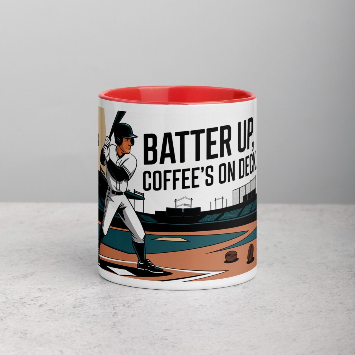 Batter Up, Coffee’s On Deck Baseball Mug - Image 7