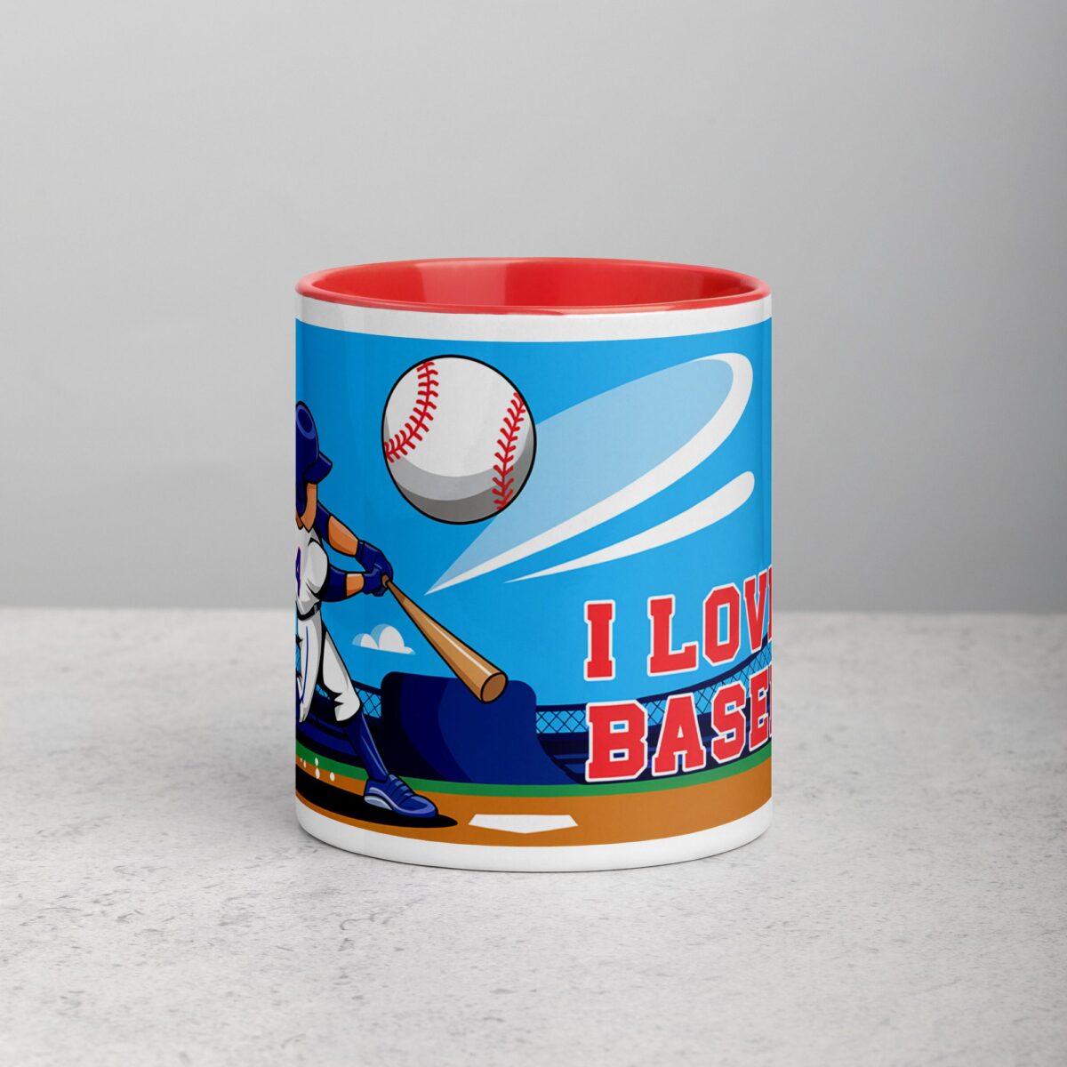 I Love Baseball Fun Coffee Mug & Tea Cup - Image 7