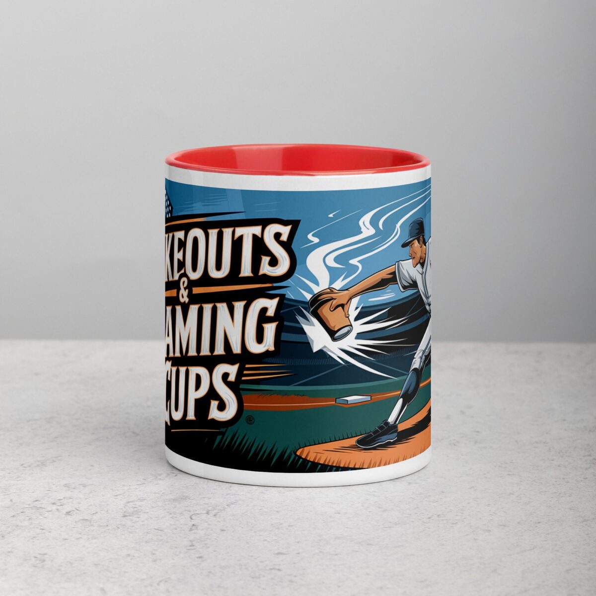 Strikeouts & Steaming Cups Coffee Mug & Tea Cup - Image 7