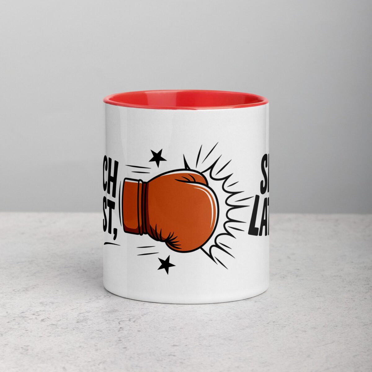Punch First, Sip Later Boxing Coffee Mug & Tea Cup - Image 7