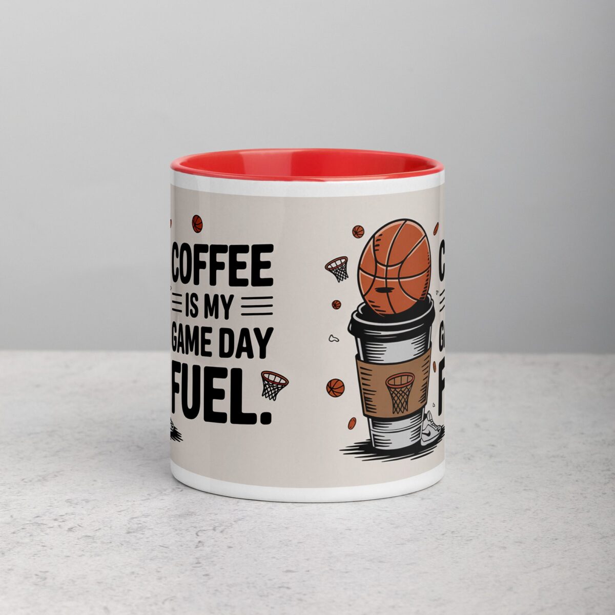 Coffee is My Game Day Fuel Basketball Mug - Image 7