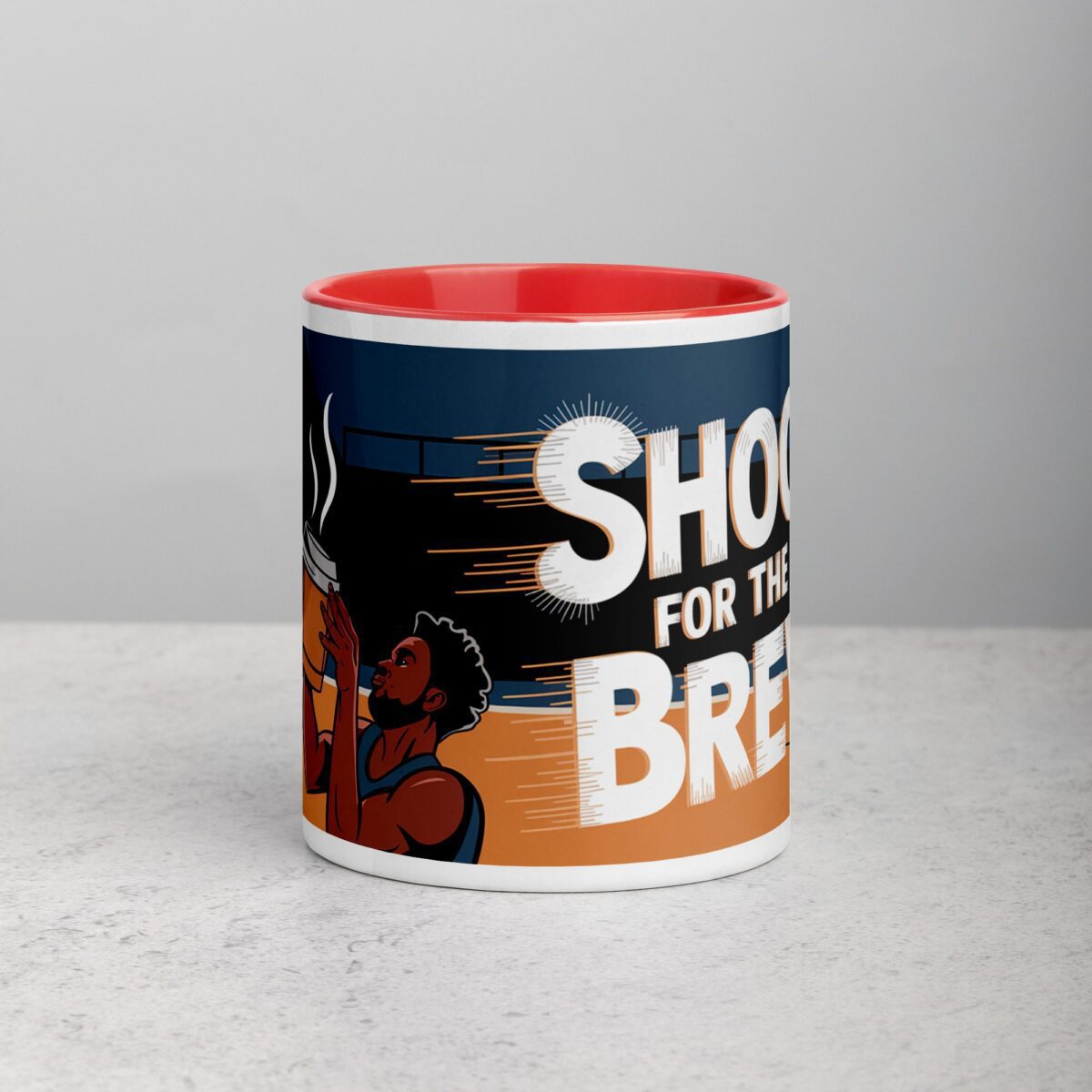 Shoot for the Brew Basketball Coffee Mug - Image 7