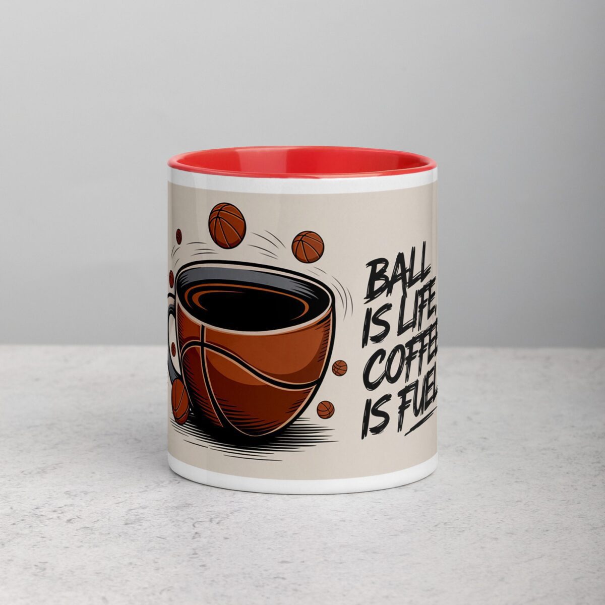 Ball is Life, Coffee is Fuel Basketball Mug - Image 7