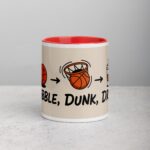 Dribble, Dunk, Drink Basketball Coffee Mug & Tea Cup - Image 7