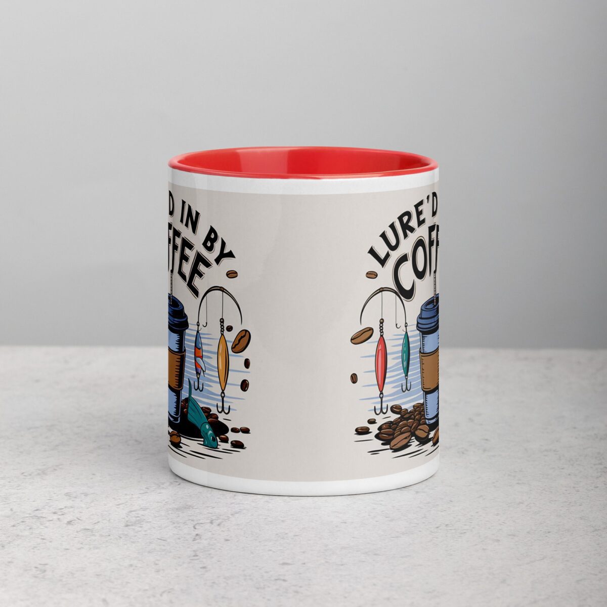 Lure’d in by Coffee Fishing Mug - Image 7