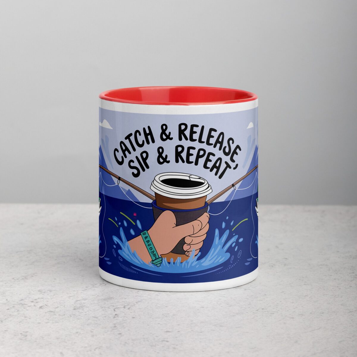 Catch & Release, Sip & Repeat Fishing Mug - Image 7
