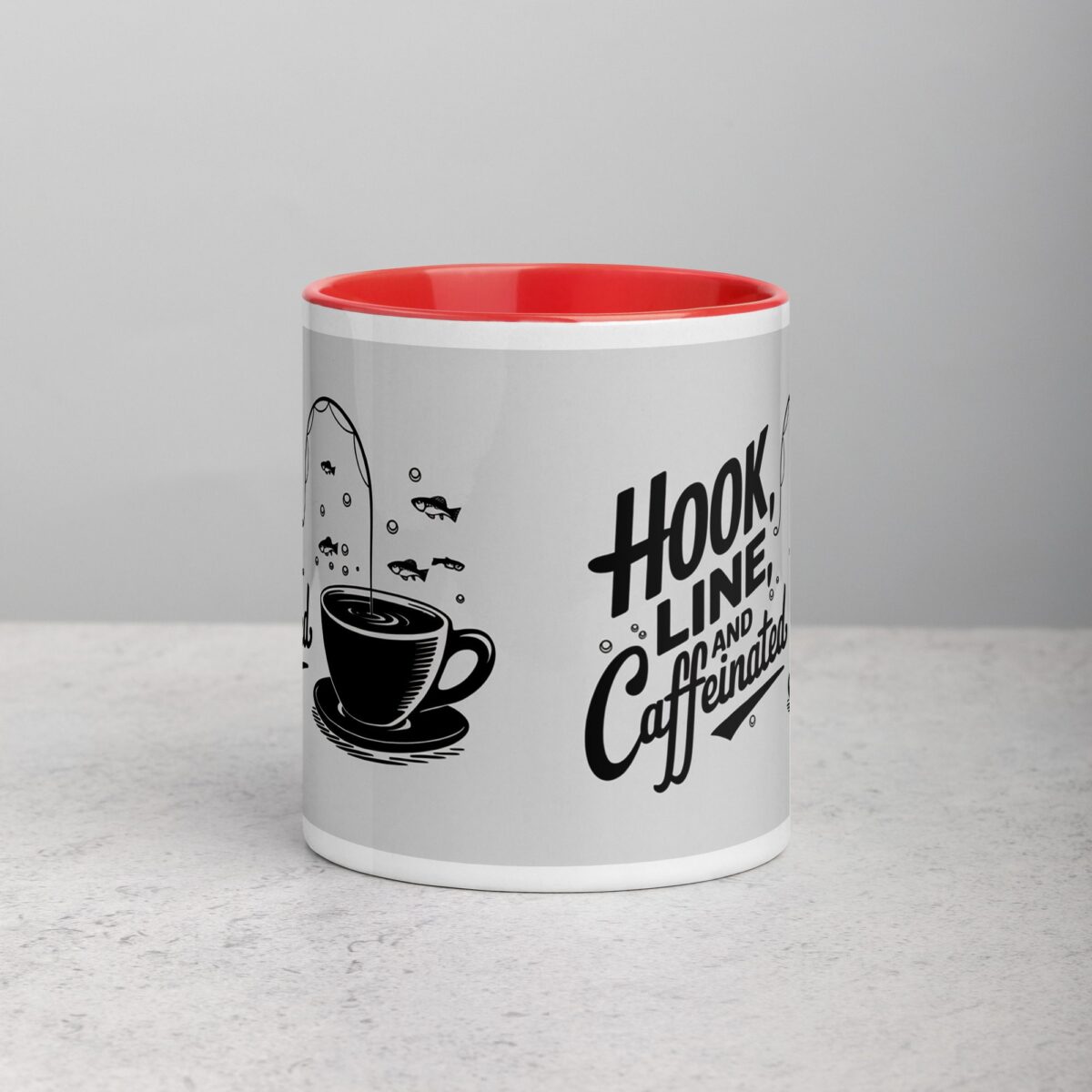 Hook, Line, and Caffeinated Fishing Mug - Image 7