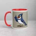 Middle Finger Blue Jay Coffee Mug & Tea Cup - Image 8