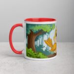 Cute Bird in Forest Coffee Mug & Tea Cup - Image 8