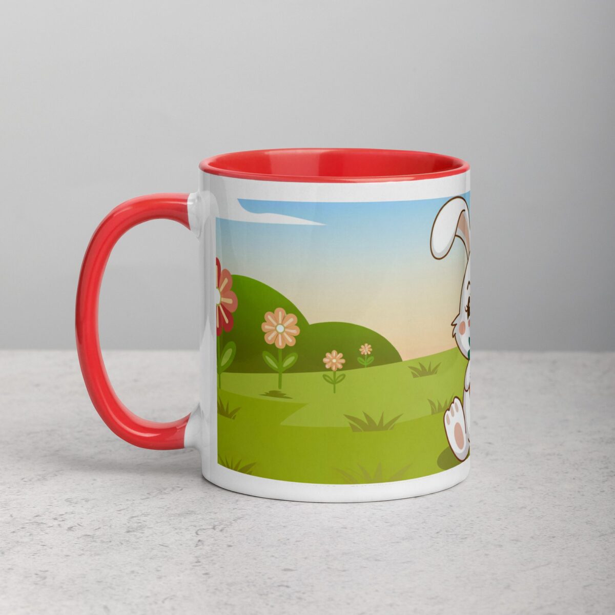 Bunny Rabbit Eating Carrot Coffee Mug & Tea Cup - Image 8