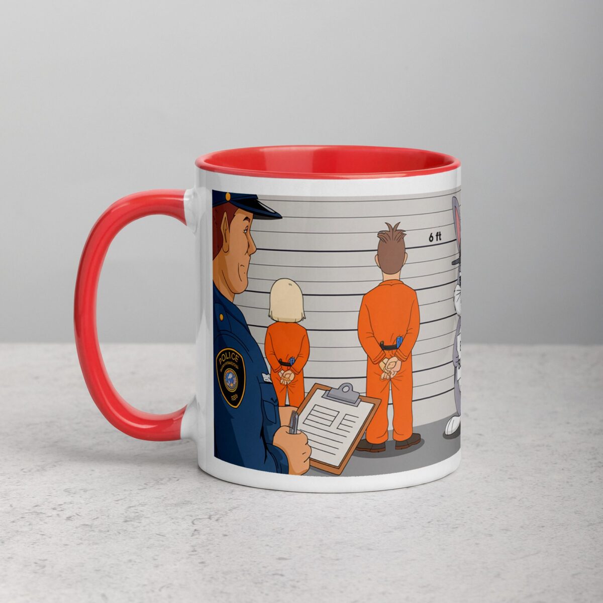 Bad Bunny Police Line  Coffee Mug & Tea Cup - Image 8