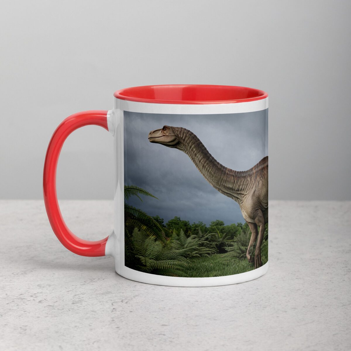 T-Rex Dinosaur in Wild Coffee Mug & Tea Cup - Image 8