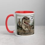 Middle Finger Dinosaur Coffee Mug & Tea Cup - Image 8