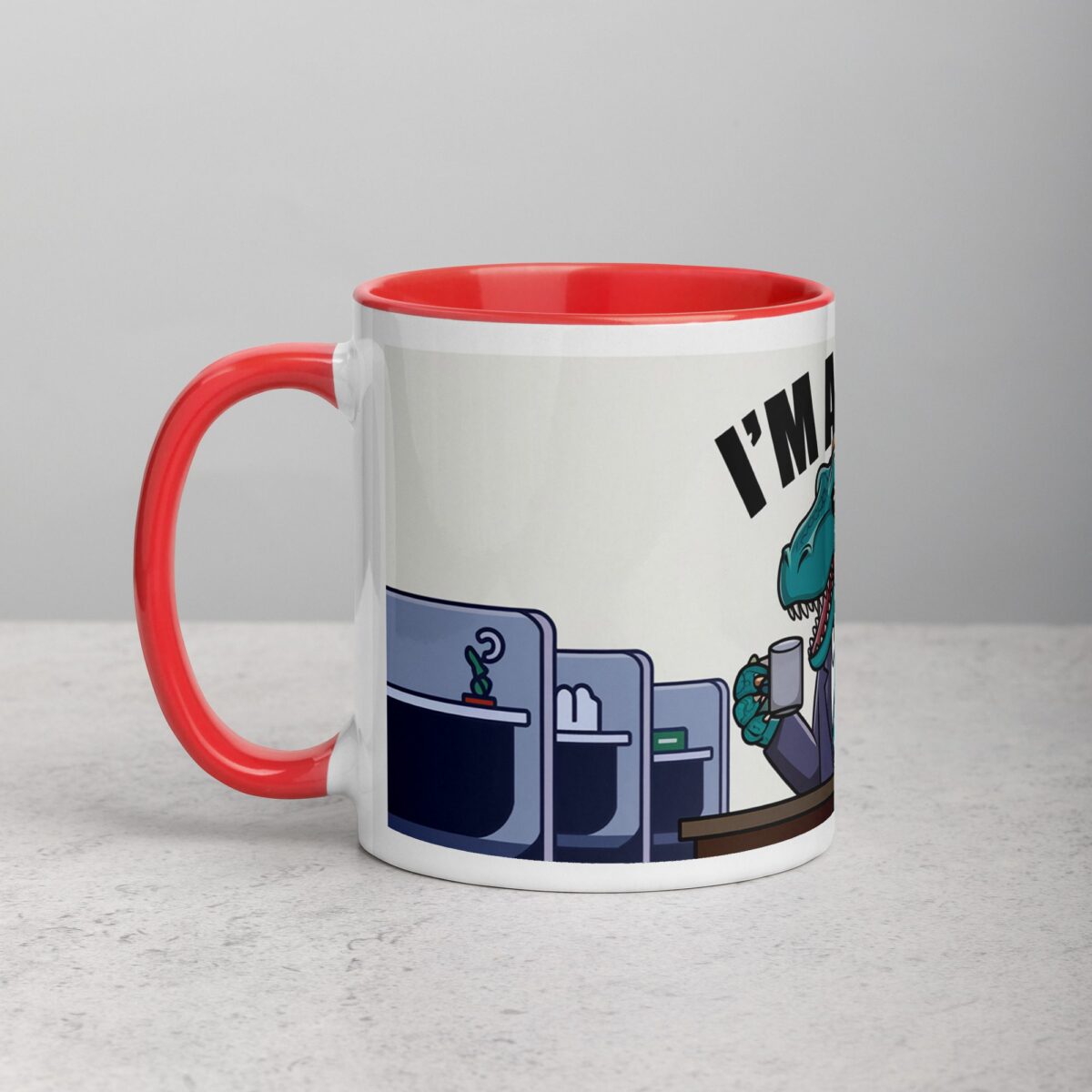 I'm a Boss Dinosaur Coffee Mug & Tea Cup - Image 8